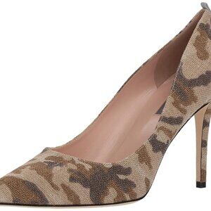 SJP by Sarah Jessica Parker Women's Fawn 90 Pump Camo Linen 38.5/8